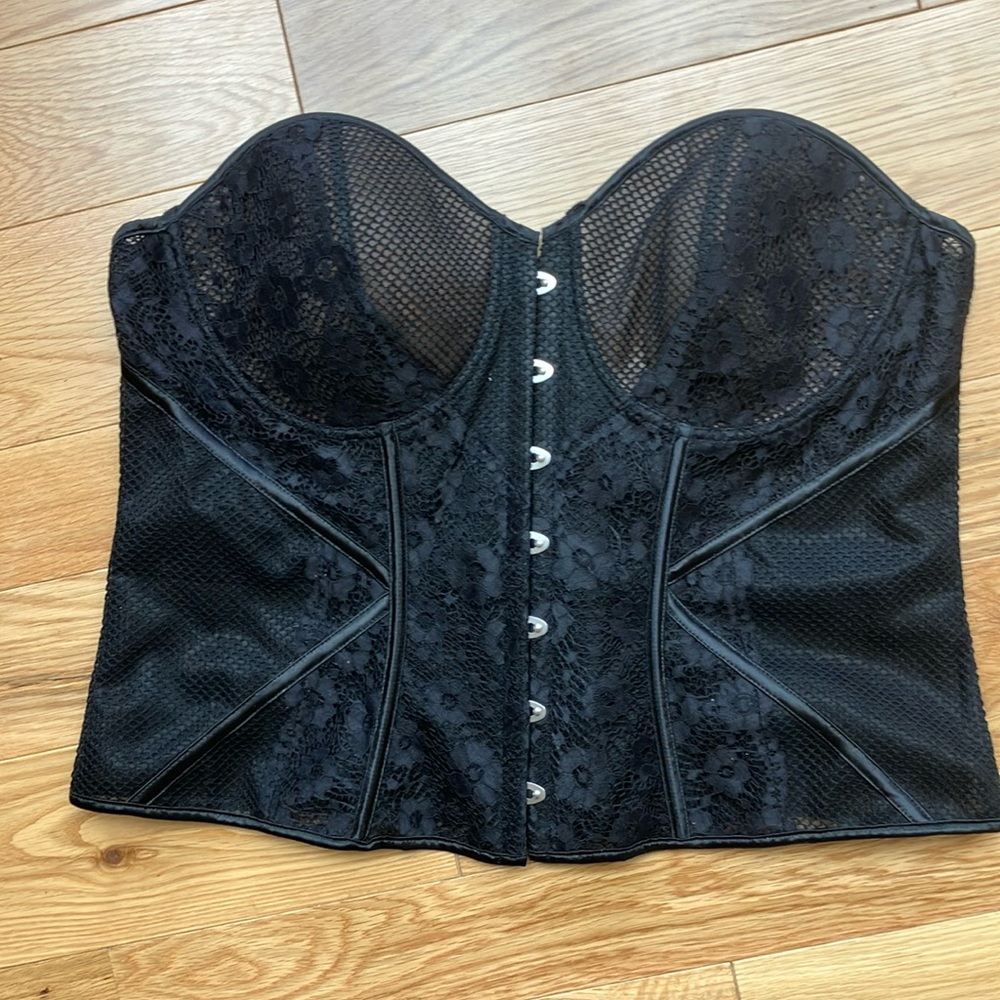 Adore Me Elegant Black Lace Corset 3X